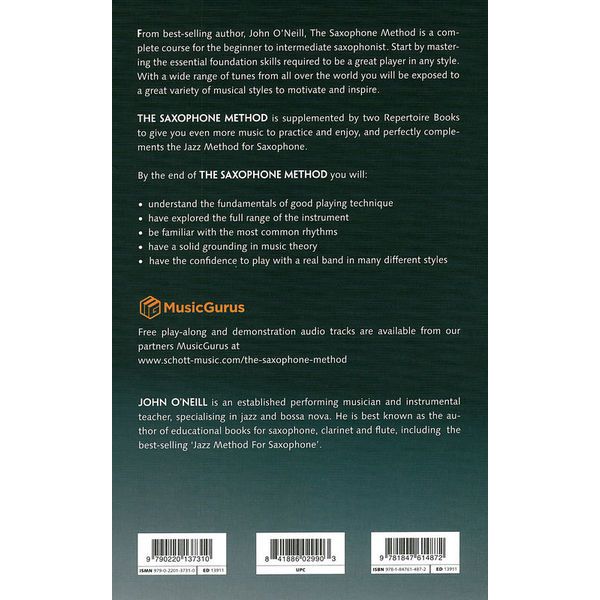 Schott The Saxophone Method 1