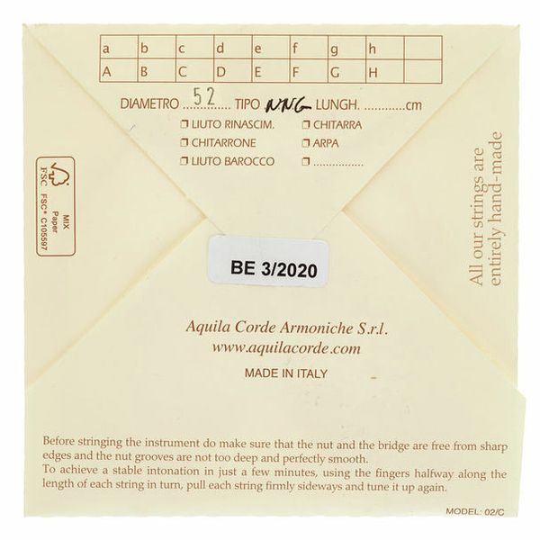 Aquila 52NNG New Nylgut Lute String