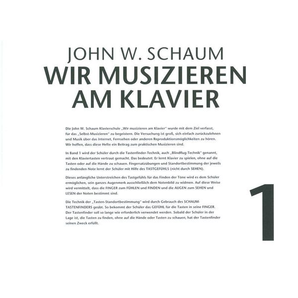 Bosworth Wir musizieren am Klavier 1