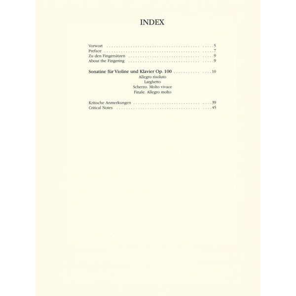 Wiener Urtext Edition Dvorak Sonatine for Violin