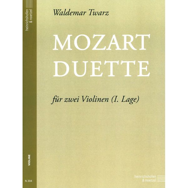 Heinrichshofen Verlag Mozart Duette Violin