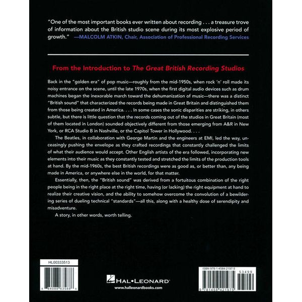 Hal Leonard The Great British Recording