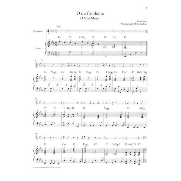 Schott Christmas Classics Tenorsax