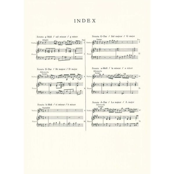 Schott Telemann 6 Sonaten Violine