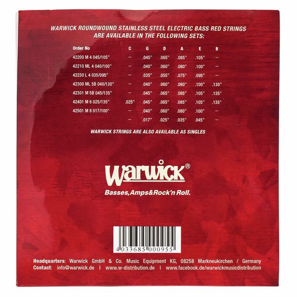 Warwick 42300 ML Red Label