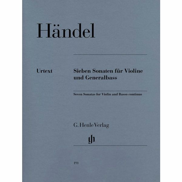 Henle Verlag Hndel Sieben Sonaten Violin