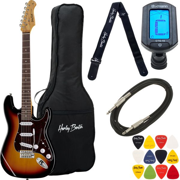 Harley Benton ST-62 SB Vintage Series Bundle
