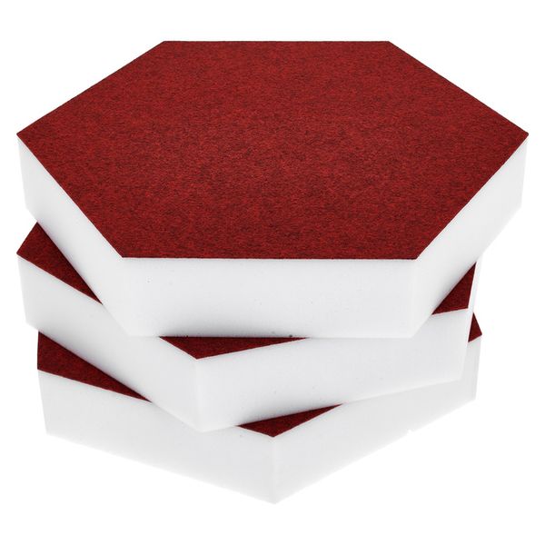 t.akustik Hexagon Melamine Bordeaux 50