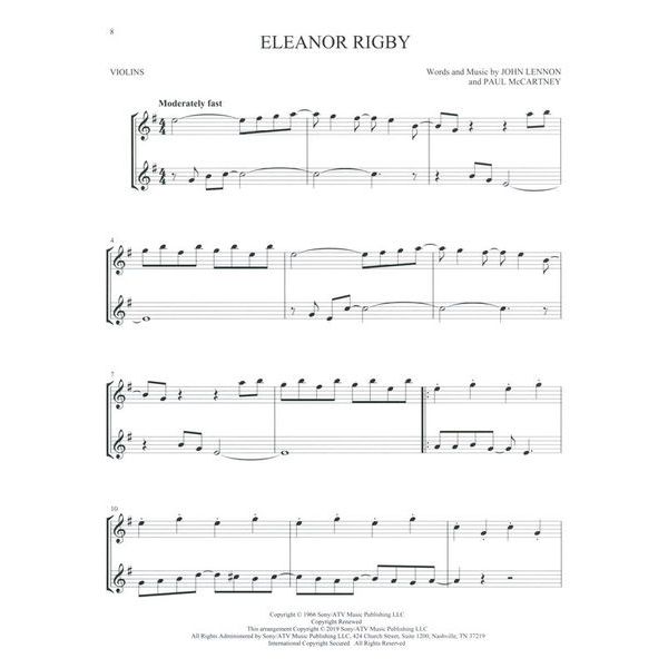 Hal Leonard The Beatles For Two Violins