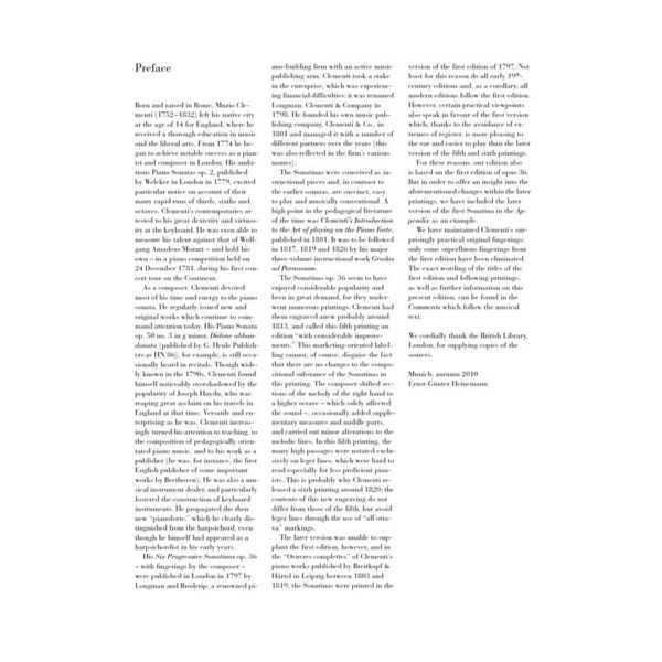 Henle Verlag Clementi Sechs Sonatinen