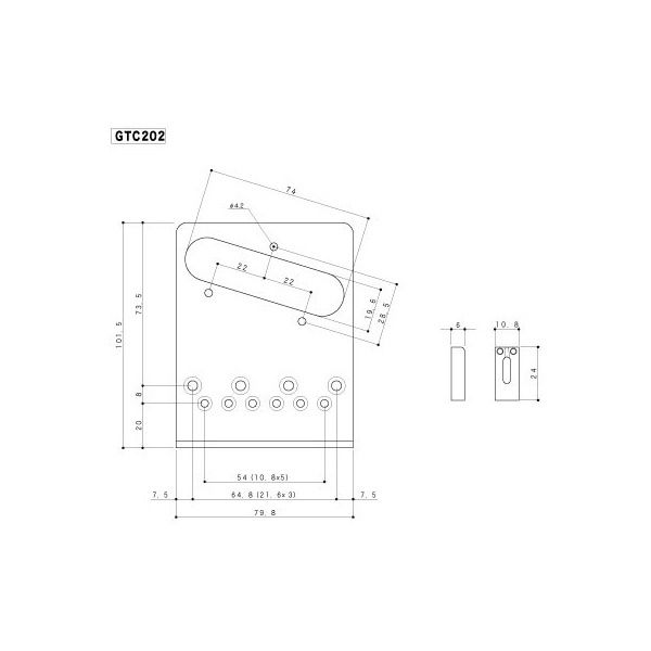 Gotoh GTC202 T-Style Bridge B