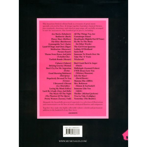 Wise Publications The Legendary Series Flute