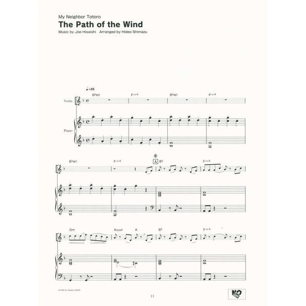 Yamaha Music Entertainment  Studio Ghibli Songs Violin Int