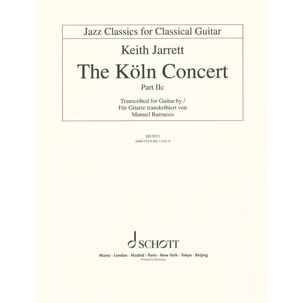 Schott The K&ouml;ln Concert Guitar