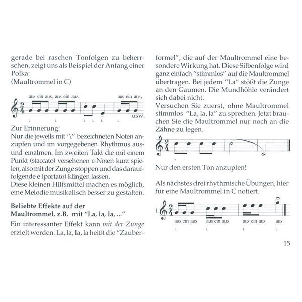 Musikverlag Preissler Musizieren auf der Maultrommel