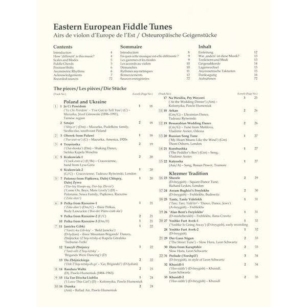 Schott Eastern European Fiddle Tunes