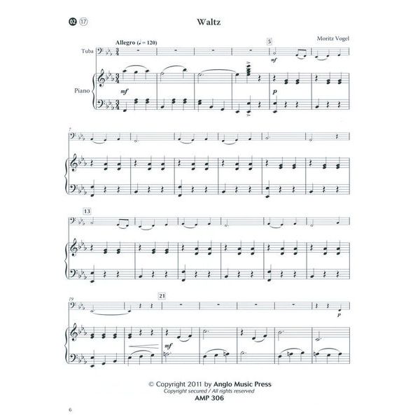 Anglo Music 15 Easy Classical Solos Tuba