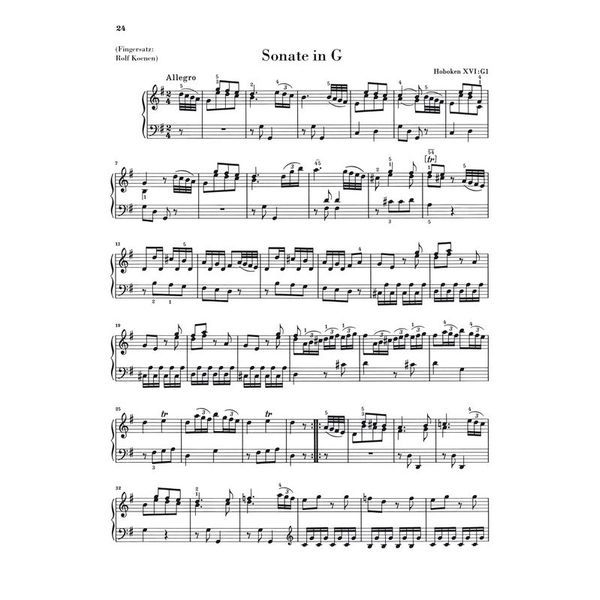 Henle Verlag Haydn Kleine frühe Sonaten