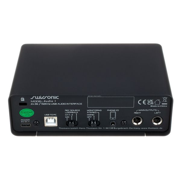 Swissonic Audio 1 Recording Bundle