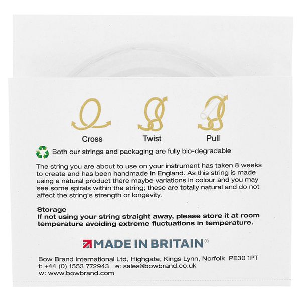 Bow Brand NG 1st A Gut Harp String No.5