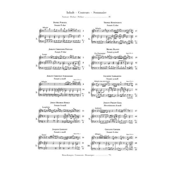 Henle Verlag Flötenmusik Barock