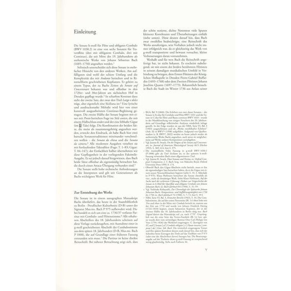 Henle Verlag Bach Flötensonate Faksimile