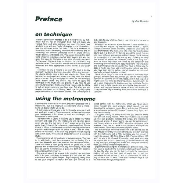 Modern Drummer Publications Master Studies 1