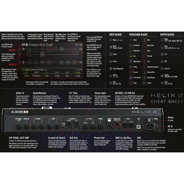 Line6 Helix LT Guitar Process. Bdl 2