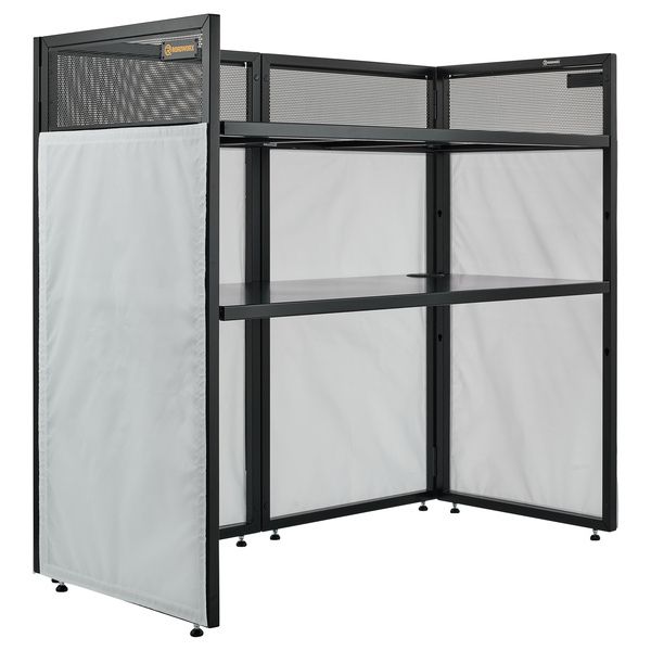 Roadworx DJ Table White Shelf