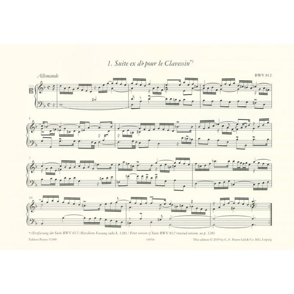 Edition Peters Clavier-Büchlein Anna Magdalen