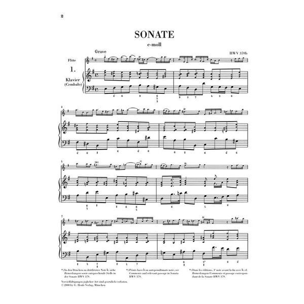 Henle Verlag Hndel Flötensonaten 1