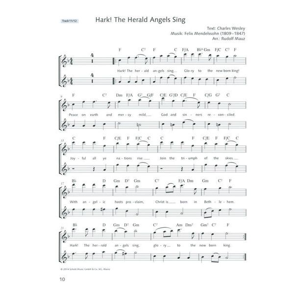 Schott Fröhliche Weihnachtslieder Fl