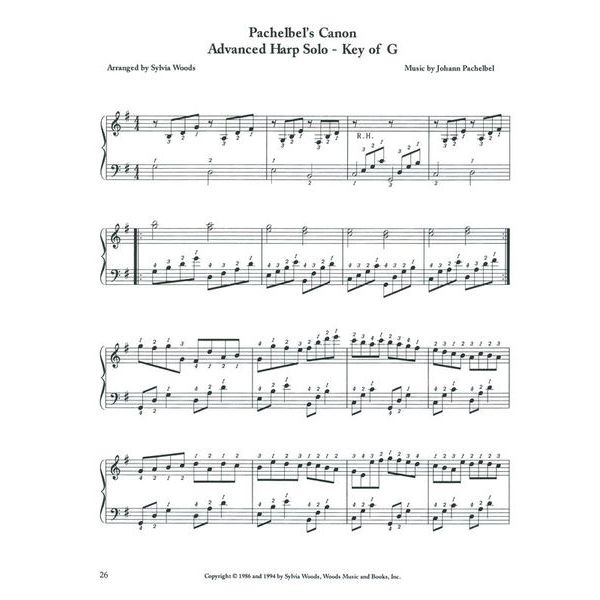 Hal Leonard Pachelbel Canon Harp