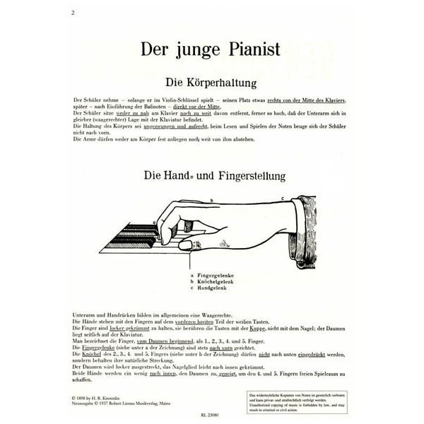 Musikverlag Robert Lienau Der junge Pianist 1