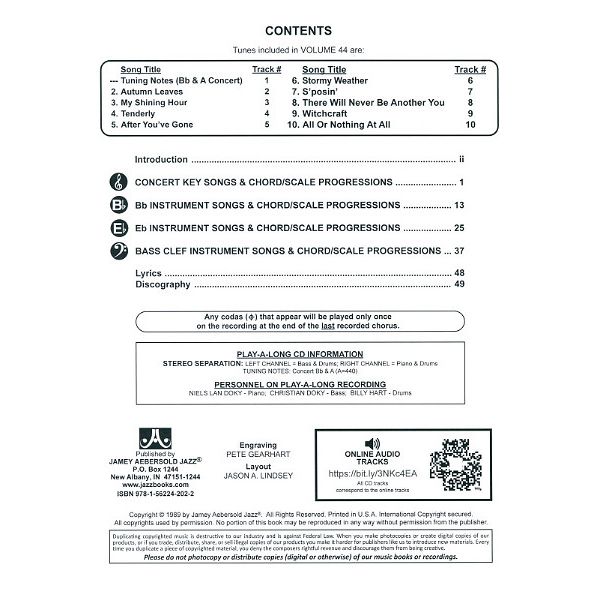 Jamey Aebersold Autumn Leaves