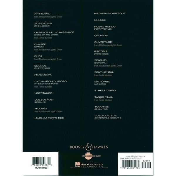 Boosey & Hawkes 25 Piazzolla Tangos Trumpet