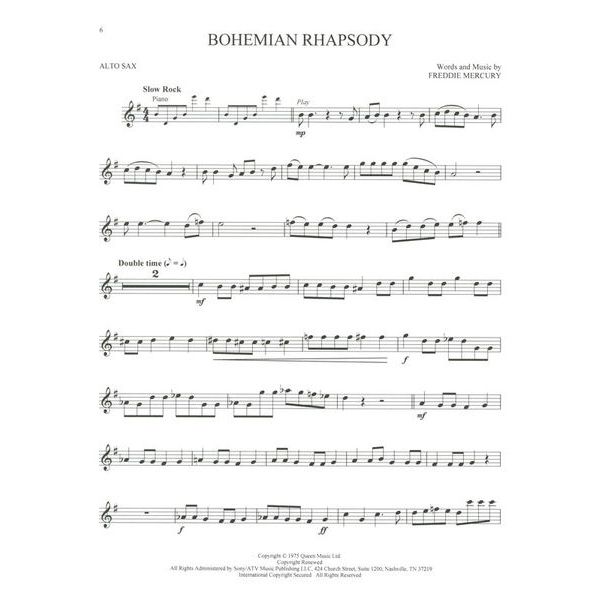 Hal Leonard Queen Alto Sax Play-Along