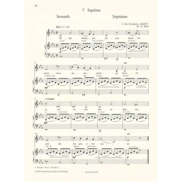 Breitkopf & Hrtel Wege zum Liedgesang Tief