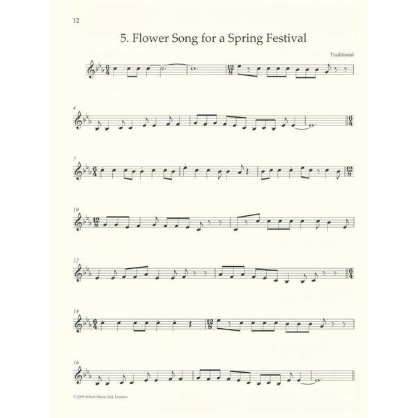 Schott Korean Folk Tunes For Violin