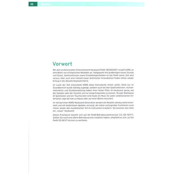 Korg PA-4X Praxishandbuch