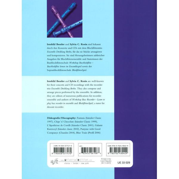 Universal Edition 150 Classical Studies Recorder