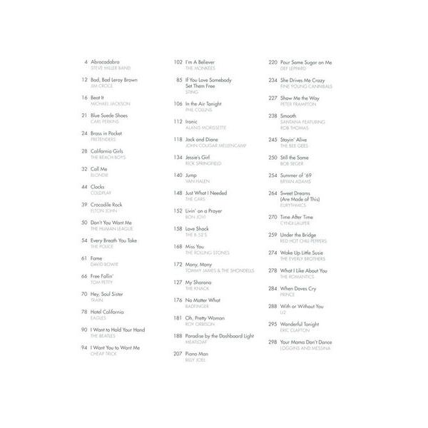 Hal Leonard Pop/Rock Songs