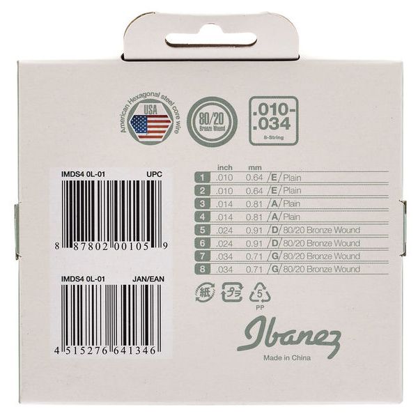 Ibanez IMDS4 Mandoline String Set