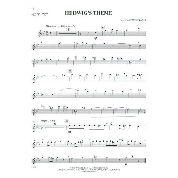 Alfred Music Publishing Harry Potter Selections Flute