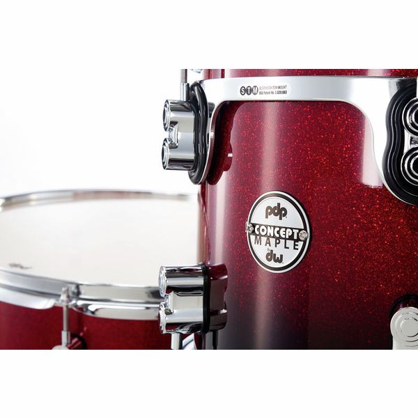 DW PDP CM5 Std. Red/Blk Shell Kit