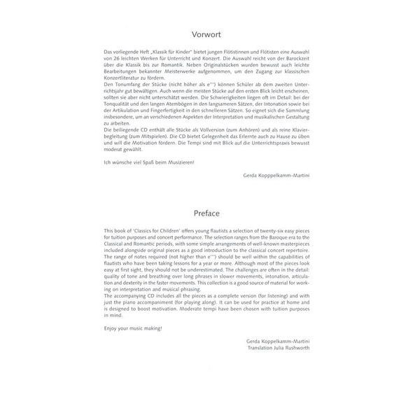 Schott Klassik für Kinder Flute