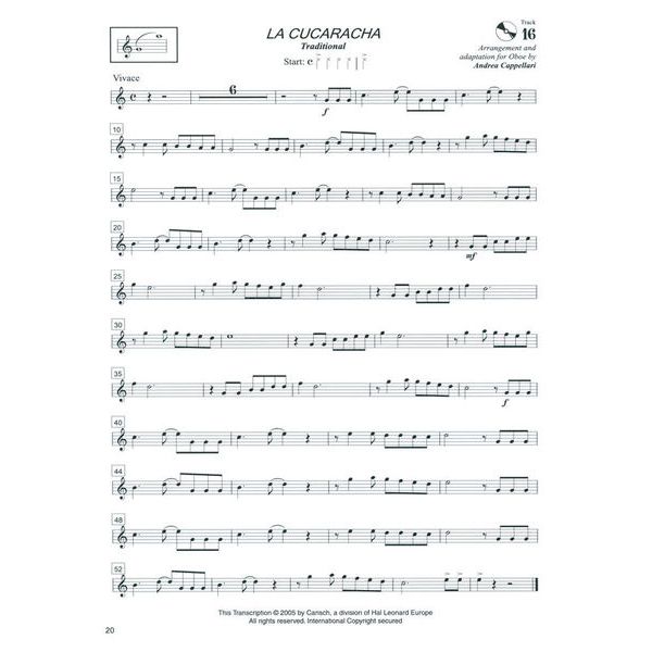 Edition Carisch Anthology Oboe 1