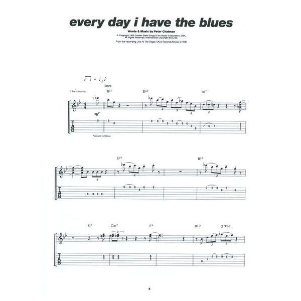 Wise Publications Play Guitar With B.B. King