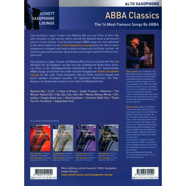 Schott Abba Classics A-Sax
