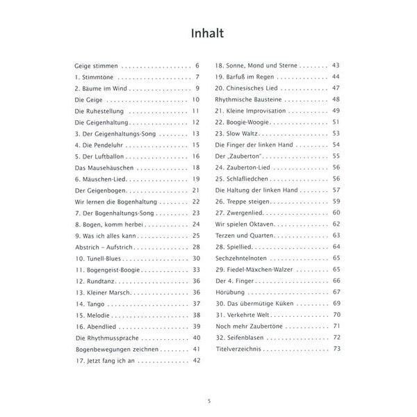 Holzschuh Verlag Fiedel Max Vorschule Violine